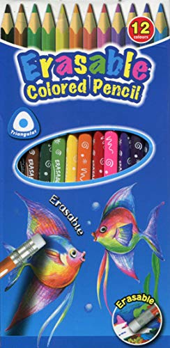 Keyroad Buntstifte Dreikantform mit Radiergummi - 12 Stück/Mischfarben/Erwachsene und Kinder/Weicher Graphit/Ideal für MalbücherLoch zum Aufhängen/Komfortabel Handflächengriff für Kleinkinder Keyroad Buntstifte Dreikantform mit Radiergummi - 12 Stück/Mischfarben/Erwachsene und Kinder/Weicher Graphit/Ideal für MalbücherLoch zum Aufhängen/Komfortabel Handflächengriff für Kleinkinder von Keyroad