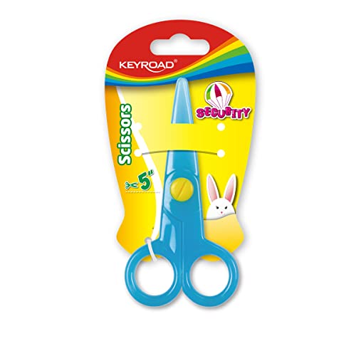 KEYROAD Schulschere/Kinderschere 12,5cm / mit abgerundeten Klingen/Blister/Zeichnen sich Durch Extrem Haltbaren Kunststoff Griff KEYROAD Schulschere/Kinderschere 12,5cm / mit abgerundeten Klingen/Blister/Zeichnen sich Durch Extrem Haltbaren Kunststoff Griff von Keyroad