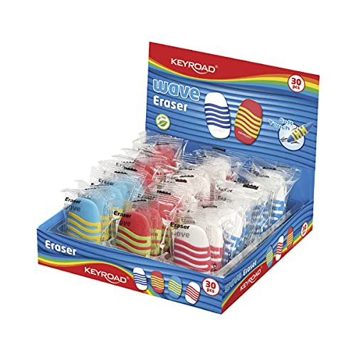 KEYROAD Universal-Radiergummi 30 Stck. Welle/verpackt im Display/Mischfarben/aus Thermoplastischem Gummi Höchster Qualität/Kinder Kleine Lustige Radiergummi, KR971790 KEYROAD Universal-Radiergummi 30 Stck. Welle/verpackt im Display/Mischfarben/aus Thermoplastischem Gummi Höchster Qualität/Kinder Kleine Lustige Radiergummi, KR971790 von Keyroad