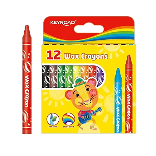 Keyroad Wachsmalkreiden Wachsmalstifte 12 Stück/Mischfarben/Komfortabel Handflächengriff Zeichenstift für Kleinkinder und Kinder Sicher und Nicht Toxisch/Kindersicher Keyroad Wachsmalkreiden Wachsmalstifte 12 Stück/Mischfarben/Komfortabel Handflächengriff Zeichenstift für Kleinkinder und Kinder Sicher und Nicht Toxisch/Kindersicher von Keyroad