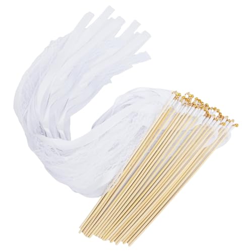 Keyubria Hochzeits Wands Band - 50 Stück Party Stäbe,Dekorationsstäbe Mit Glöckchen Für Hochzeitsausklang Feier Veranstaltung Geschenkartikel von Keyubria
