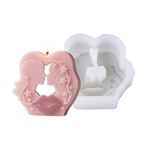 Keyubria Kerzenformen - Paar Gießform - Romantisch Einfache Entformung Silicone Handwerk Form Für Epoxy Harz Gips Aromatherapie Schokolade Deko Heimdekoration Kreativprojekte Keyubria Kerzenformen - Paar Gießform - Romantisch Einfache Entformung Silicone Handwerk Form Für Epoxy Harz Gips Aromatherapie Schokolade Deko Heimdekoration Kreativprojekte von Keyubria