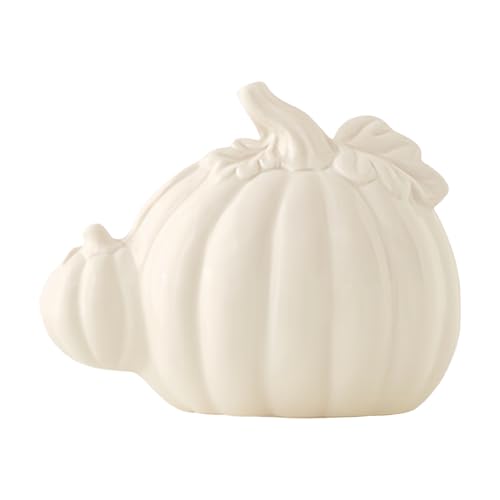 Keyubria Kürbis Dekoration,Keramik Kürbis Halloween Herbst Deko - Festliche Deko Figur Für Herbst Tisch Zuhause Wohnzimmer Küche Kamin Outdoor von Keyubria