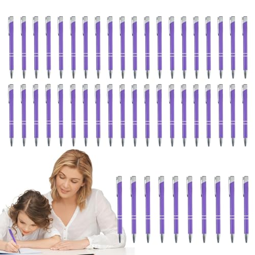 Keyubria Metall Kugelschreiber | 50x Metall Füllfederhalter,Funktionaler Schreibgeräte Mit Silberner Clip Für Hochzeit, Alltag, Schule & Berufseinsatz - Elegantes Design Für Schüler, Studenten Und Keyubria Metall Kugelschreiber | 50x Metall Füllfederhalter,Funktionaler Schreibgeräte Mit Silberner Clip Für Hochzeit, Alltag, Schule & Berufseinsatz - Elegantes Design Für Schüler, Studenten Und von Keyubria