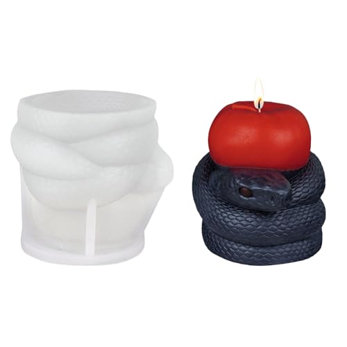 Keyubria Silicone Kerzenform - 3D Schlange Windende Form Silikon Form - Einfache Entnahme Nicht Haftend Werkzeug Seifenherstellung Zubehör Für Kreativprojekte Und Modelliermasse Keyubria Silicone Kerzenform - 3D Schlange Windende Form Silikon Form - Einfache Entnahme Nicht Haftend Werkzeug Seifenherstellung Zubehör Für Kreativprojekte Und Modelliermasse von Keyubria