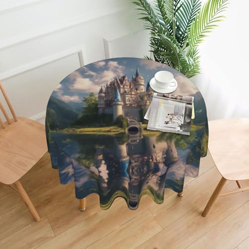 Dream-Like Fairy Tale Castle03 Tischdecke, Tischdecke, Dekoration, Küche, Esszimmer, Buffet, Partys, Camping, 152,4 cm Dream-Like Fairy Tale Castle03 Tischdecke, Tischdecke, Dekoration, Küche, Esszimmer, Buffet, Partys, Camping, 152,4 cm von Kfjghhl
