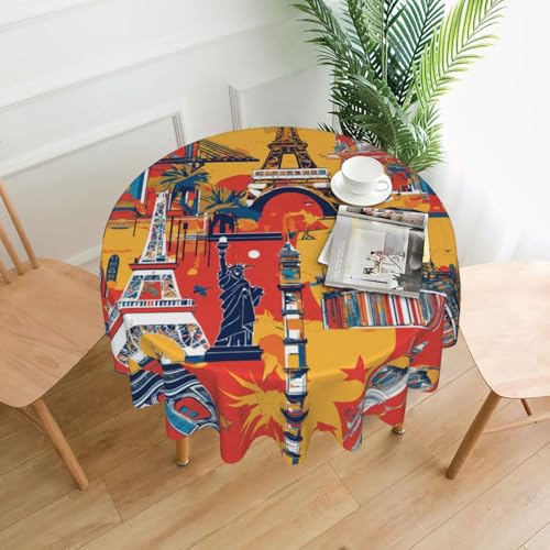 I Love London Tischdecke, 152,4 cm, Dekoration, Küche, Esszimmer, Buffet, Partys, Camping I Love London Tischdecke, 152,4 cm, Dekoration, Küche, Esszimmer, Buffet, Partys, Camping von Kfjghhl