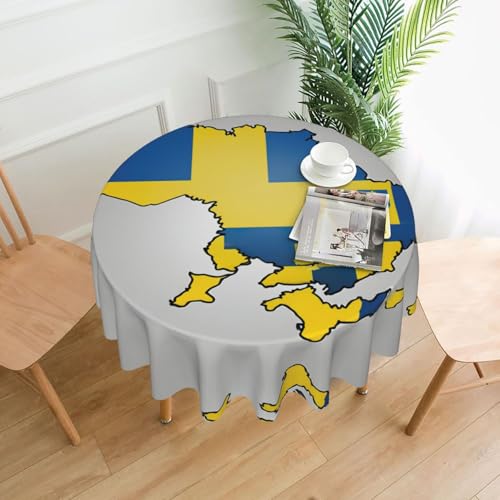 Map02 Tischdecke mit Ukraine-Flagge, 152,4 cm, Dekoration, Küche, Esszimmer, Buffet, Partys, Camping Map02 Tischdecke mit Ukraine-Flagge, 152,4 cm, Dekoration, Küche, Esszimmer, Buffet, Partys, Camping von Kfjghhl