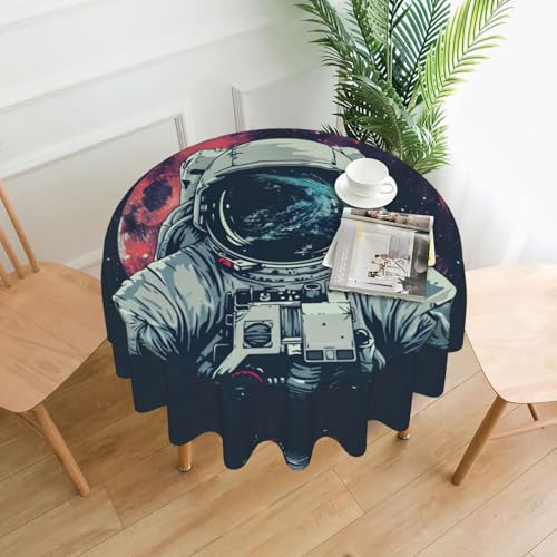 Mond-Astronauten-Tischdecke, 152,4 cm, Dekoration, Küche, Esszimmer, Buffet, Partys, Camping Mond-Astronauten-Tischdecke, 152,4 cm, Dekoration, Küche, Esszimmer, Buffet, Partys, Camping von Kfjghhl