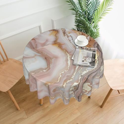 Roségoldener Marmortisch, 152,4 cm, Tischdecke, Tischdecke, Dekoration, Küche, Esszimmer, Buffet, Partys, Camping Roségoldener Marmortisch, 152,4 cm, Tischdecke, Tischdecke, Dekoration, Küche, Esszimmer, Buffet, Partys, Camping von Kfjghhl