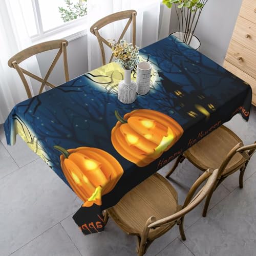 Tischdecke, waschbar, quadratisch, knitterfrei, antimadierend, für Küche, Esszimmer von Kfjghhl