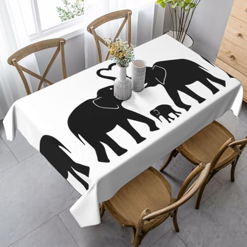 Tischdecke, waschbar, quadratisch, knitterfrei, antimadierend, für Küche, Esszimmer von Kfjghhl