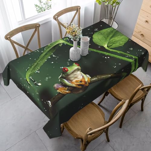 Tischdecke, waschbar, quadratisch, knitterfrei, antimadierend, für Küche, Esszimmer von Kfjghhl