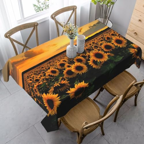 Tischdecke, waschbar, quadratisch, knitterfrei, antimadierend, für Küche, Esszimmer von Kfjghhl