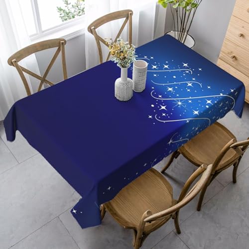 Tischdecke, waschbar, quadratisch, knitterfrei, antimadierend, für Küche, Esszimmer von Kfjghhl