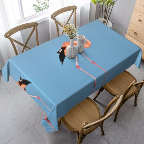 Tischdecke, waschbar, quadratisch, knitterfrei, antimadierend, für Küche, Esszimmer von Kfjghhl