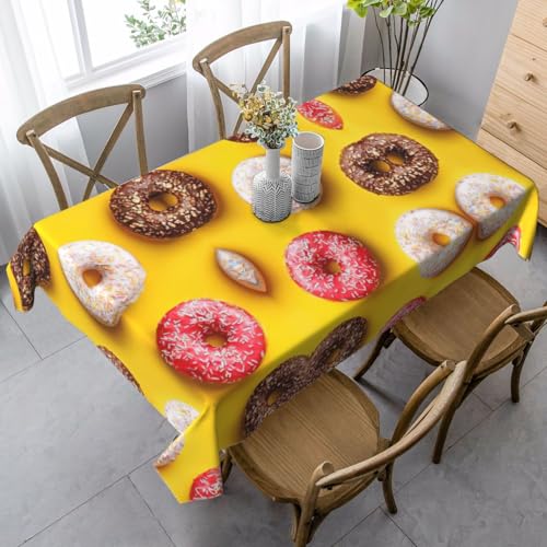 Tischdecke, waschbar, quadratisch, knitterfrei, antimadierend, für Küche, Esszimmer von Kfjghhl