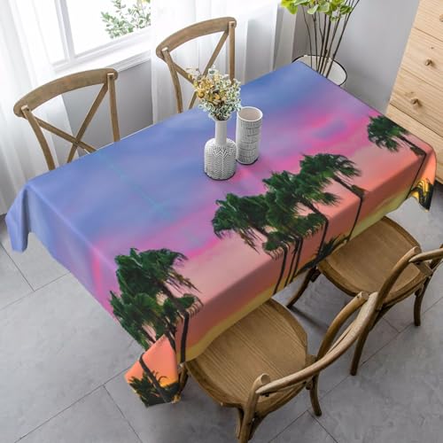 Tischdecke, waschbar, quadratisch, knitterfrei, antimadierend, für Küche, Esszimmer von Kfjghhl