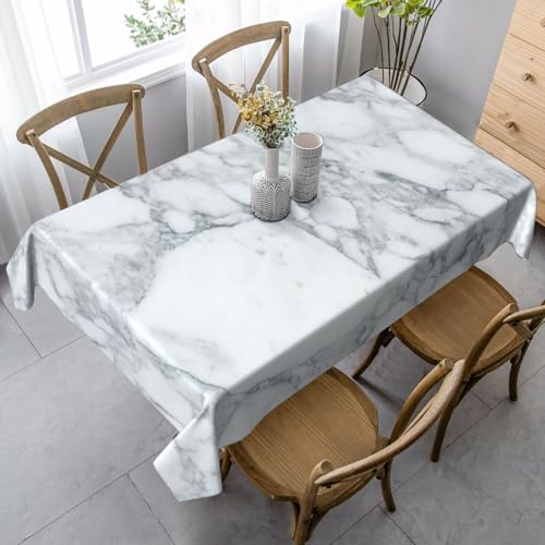 Tischdecke, waschbar, quadratisch, knitterfrei, antimadierend, für Küche, Esszimmer von Kfjghhl