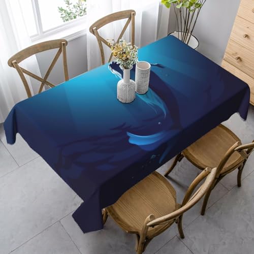 Tischdecke, waschbar, quadratisch, knitterfrei, antimadierend, für Küche, Esszimmer von Kfjghhl