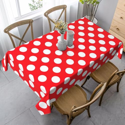 Tischdecke, waschbar, quadratisch, knitterfrei, antimadierend, für Küche, Esszimmer von Kfjghhl