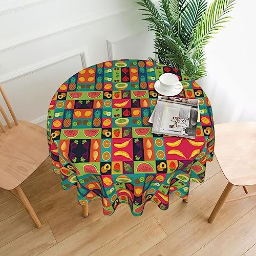 Tischdecke im Kunststil, 152,4 cm, Dekoration, Küche, Esszimmer, Buffet, Partys, Camping Tischdecke im Kunststil, 152,4 cm, Dekoration, Küche, Esszimmer, Buffet, Partys, Camping von Kfjghhl