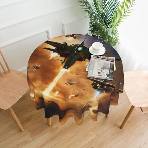 Tischdecke mit Flugzeug-Jets-Tisch, 152,4 cm, Dekoration, Küche, Esszimmer, Buffet, Partys, Camping Tischdecke mit Flugzeug-Jets-Tisch, 152,4 cm, Dekoration, Küche, Esszimmer, Buffet, Partys, Camping von Kfjghhl