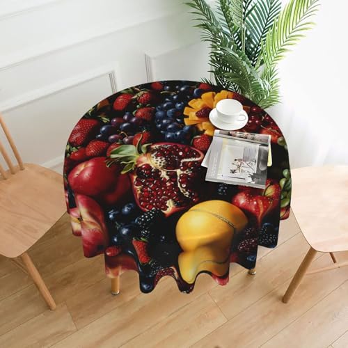 Tischdecke mit frischem Obst, 152,4 cm, Dekoration, Küche, Esszimmer, Buffet, Partys, Camping Tischdecke mit frischem Obst, 152,4 cm, Dekoration, Küche, Esszimmer, Buffet, Partys, Camping von Kfjghhl