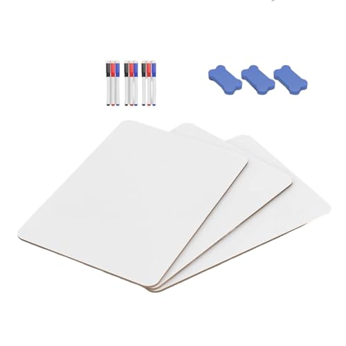 1/3/6 PCs Kleine Whiteboards Message Board Doppelseitiges Whiteboard Mit Radiergummi Und Markierungen Für Schüler Lehrer Klassenzimmer Message Board Doppelseitig Für Die Schule 1/3/6 PCs Kleine Whiteboards Message Board Doppelseitiges Whiteboard Mit Radiergummi Und Markierungen Für Schüler Lehrer Klassenzimmer Message Board Doppelseitig Für Die Schule von Kfwfuaee