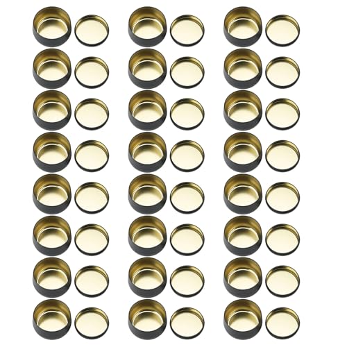24 Pcs Kerzendosen Mit Black Black Round Leere Behälter Gläser Für Kerzenherstellung Und Aufbewahrung Von Süßigkeiten Schmuck Oder Kunsthandwerk 24 Pcs Kerzendosen Mit Black Black Round Leere Behälter Gläser Für Kerzenherstellung Und Aufbewahrung Von Süßigkeiten Schmuck Oder Kunsthandwerk von Kfwfuaee