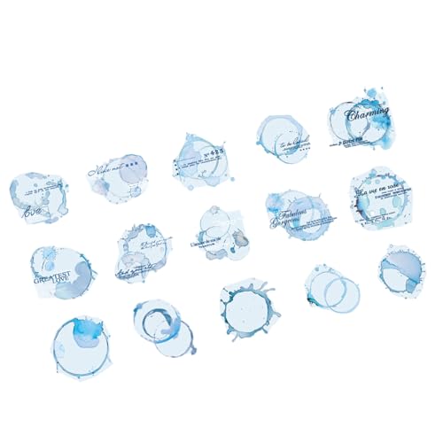 30 Stück Tinten Flecken-Ästhetische Aufkleber Wasserabweisend PET Aufkleber für Scrapbooking, Planer, Wasserflasche, Tagebuch, Handyhülle 30 Stück Tinten Flecken-Ästhetische Aufkleber Wasserabweisend PET Aufkleber für Scrapbooking, Planer, Wasserflasche, Tagebuch, Handyhülle von Kfwfuaee