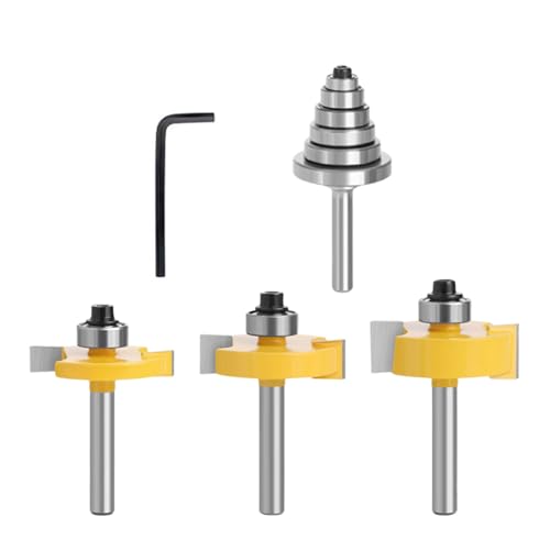 4 Piece Carbides Router Bit Für Anpassbare Kanten Reibungslos Schneiden Und Nicht Einfach Routings Tool Brechen von Kfwfuaee