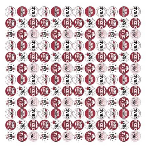 500 Stück Graduierungsaufkleber für die Verpackung, Verpackung, Verpackung, Verpackung, Packung mit Aufklebern für die Dekoration von Partys 500 Stück Graduierungsaufkleber für die Verpackung, Verpackung, Verpackung, Verpackung, Packung mit Aufklebern für die Dekoration von Partys von Kfwfuaee