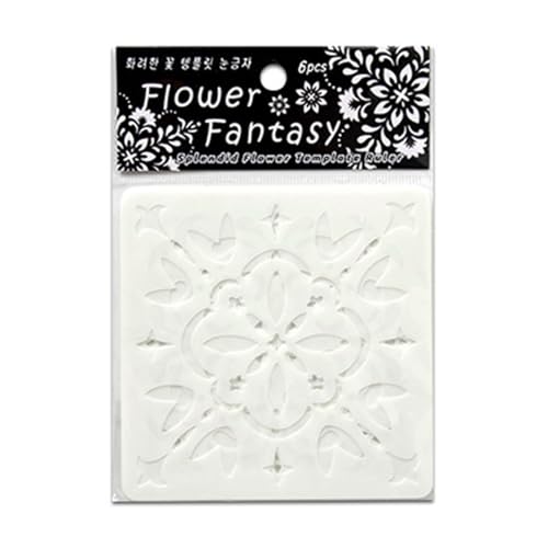 6 Stück Blumenblatt-Schablonen Blumenschablonen Malschablonen für Schulprojekte mit kreativen Blumen- und Blumenblättern für Tagebuch 6 Stück Blumenblatt-Schablonen Blumenschablonen Malschablonen für Schulprojekte mit kreativen Blumen- und Blumenblättern für Tagebuch von Kfwfuaee