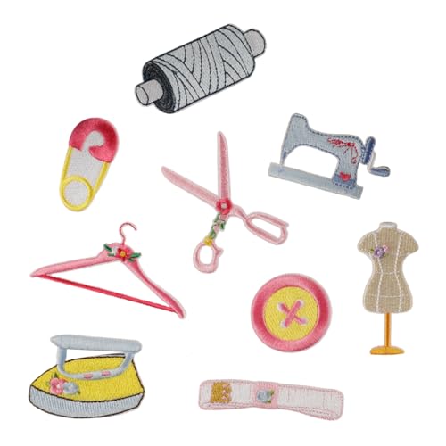9 PCs Schere Eisen Auf Flecken Applikationsflecken Reparaturflecken Kleiderbügel Stickflecken Für Jeansdekoration 9 PCs Schere Eisen Auf Flecken Applikationsflecken Reparaturflecken Kleiderbügel Stickflecken Für Jeansdekoration von Kfwfuaee