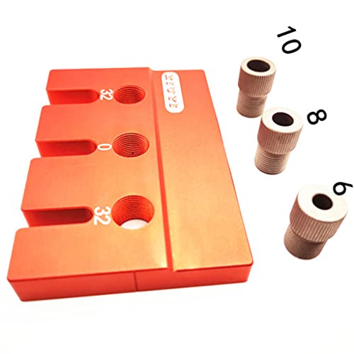 Aluminiumlegierungspositionierung Puncher Jig Hole Puncher 6/8/10 Bohrbuchse 109x75x14mm Expansion Screw Puncher von Kfwfuaee