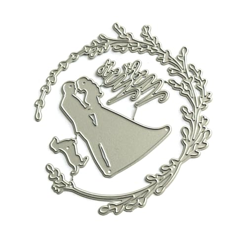 Braut Und Bräutigam Stempel Metall Prägienschablonen Kohlenstoffstahl Schneiddarsteller Stempelstaber Für Journaling Card Making Braut Und Bräutigam Stempel Metall Prägienschablonen Kohlenstoffstahl Schneiddarsteller Stempelstaber Für Journaling Card Making von Kfwfuaee