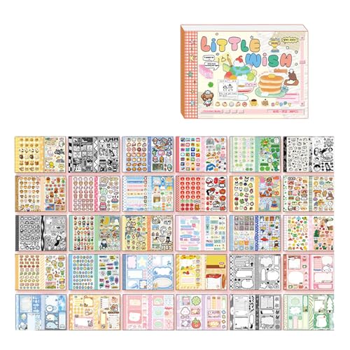 Cartoon Sticker Scrapbooking Sticker Journal Für Wasserflasche Notebook Planer Gepäck Kinder Motivationsplaner von Kfwfuaee