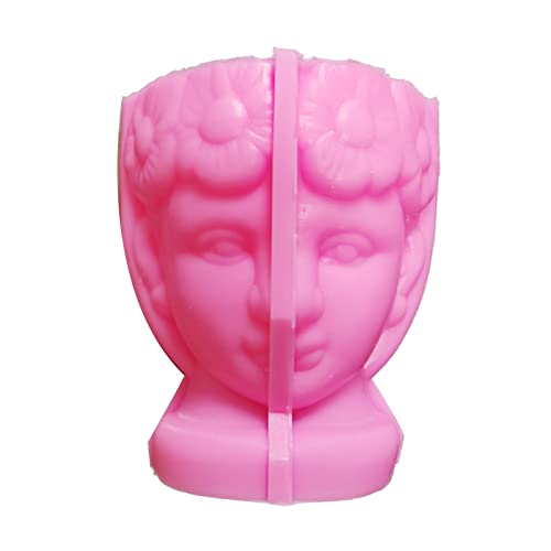Geometrischer Gipsblüten Topf Silikonharzform Epoxidharz Gussform Schimmel Sukkulente Vase Zementform Schweißhalter Form von Kfwfuaee