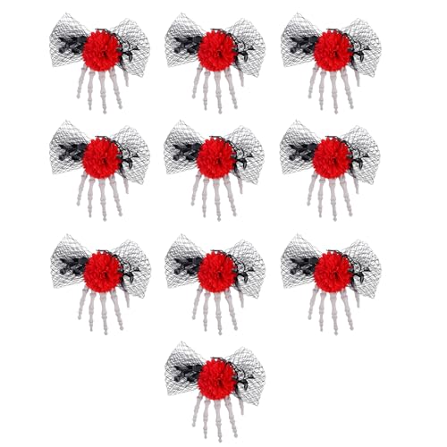Halloween Party Side Clip Zubehör Tüll Seite Haarspangen Zubehör für Festival Haarschmuck Themenfeiern von Kfwfuaee