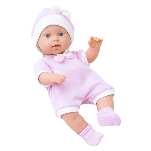 Kfwfuaee 12 Zoll Baby Wiedergeborene Puppen Mit Jumpsuit Kleidung Und Hutsocken Für Kinder Erziehungsspiel Als Spielpuppe Vorstellen von Kfwfuaee
