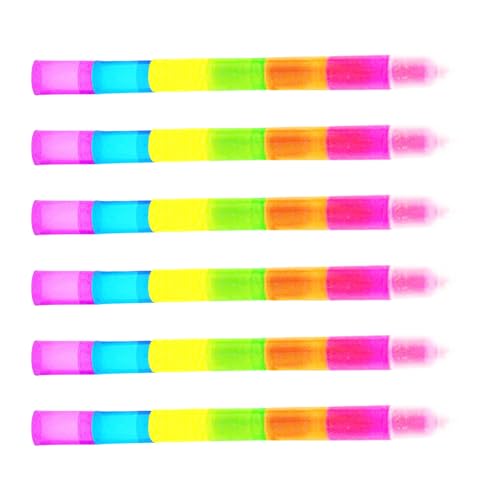 Kfwfuaee 6 PCs Spleißen Highlighter Art Marker Pinselstift Malvorlagen Schulleiter von Kfwfuaee