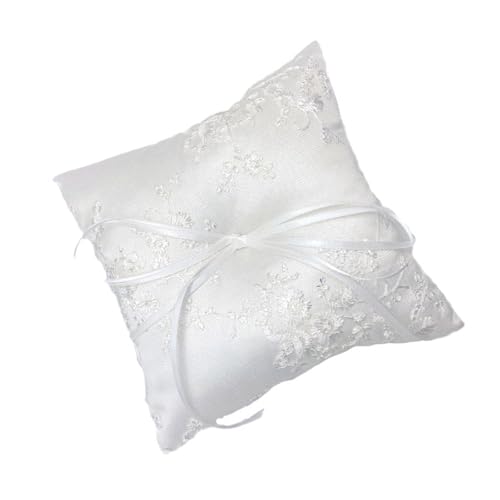 Kfwfuaee Elegante Gestickte Spitzenringe Kissen Für Brautzeremonien Robust Kfwfuaee Elegante Gestickte Spitzenringe Kissen Für Brautzeremonien Robust von Kfwfuaee