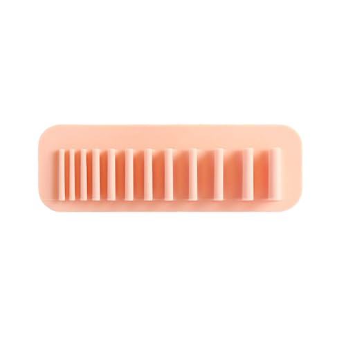 Kfwfuaee Multicolor Silikon Kosmetikpinsel Trockenrock Rack Wandmontierter Pinsel Speicher Rack Nicht Punching Cosmetic Pinsel Speicherregal von Kfwfuaee