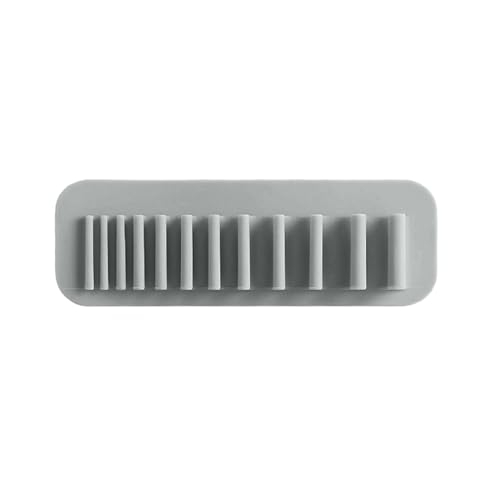 Kfwfuaee Multicolor Silikon Kosmetikpinsel Trockenrock Rack Wandmontierter Pinsel Speicher Rack Nicht Punching Cosmetic Pinsel Speicherregal von Kfwfuaee