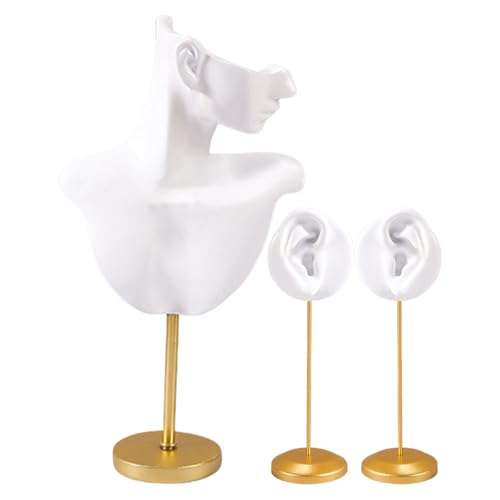Kfwfuaee Stabile Harz Halskette Anhänger Und Ohrringhalter Feuchtigkeitssicherer Schmuck Display Rack Home Accessoire Für Organisation Arbeitsplatte Halskette Showcase von Kfwfuaee