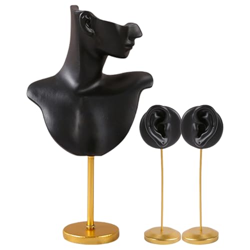 Kfwfuaee Stabile Harz Halskette Anhänger Und Ohrringhalter Feuchtigkeitssicherer Schmuck Display Rack Home Accessoire Für Organisation Arbeitsplatte Halskette Showcase von Kfwfuaee