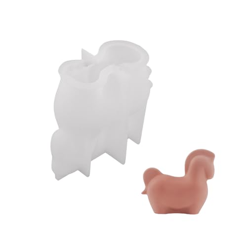 Kleine Pferde Zementgips Silikon Gipskarton Gipsform Handarbeit für DIY Enthusiasten von Kfwfuaee