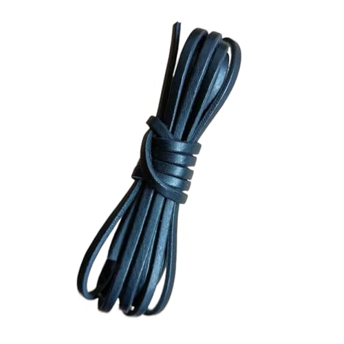 Lederschnur, flach, 3 mm, 9 m, geflochtene Schnur für Schnürsenkel, Halsketten, Schmuckherstellung, Handarbeit von Kfwfuaee