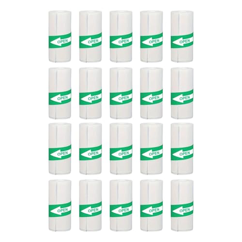 Packung mit 20 Thermorollen für Taschendrucker, 57 x 25 mm, selbstklebend Packung mit 20 Thermorollen für Taschendrucker, 57 x 25 mm, selbstklebend von Kfwfuaee